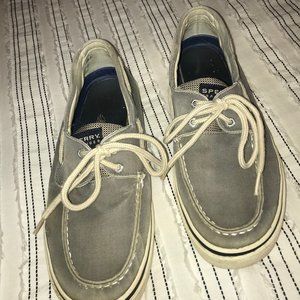 Sperry - Light Gray Boat Shoes - Size 10